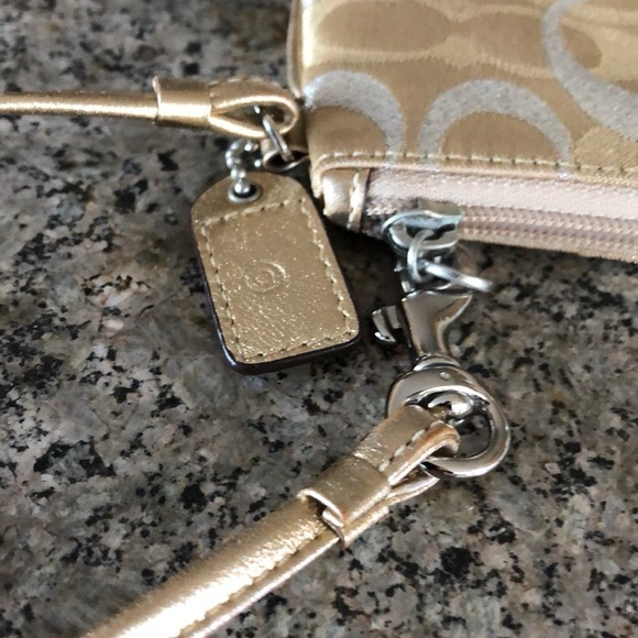 COACH Shimmer Signature Wristlet - Picture 6 of 9